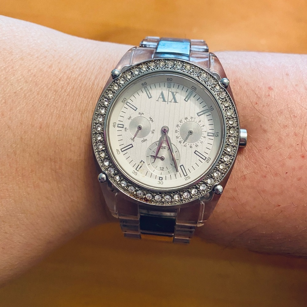 Two-Tone Clear A|X watch